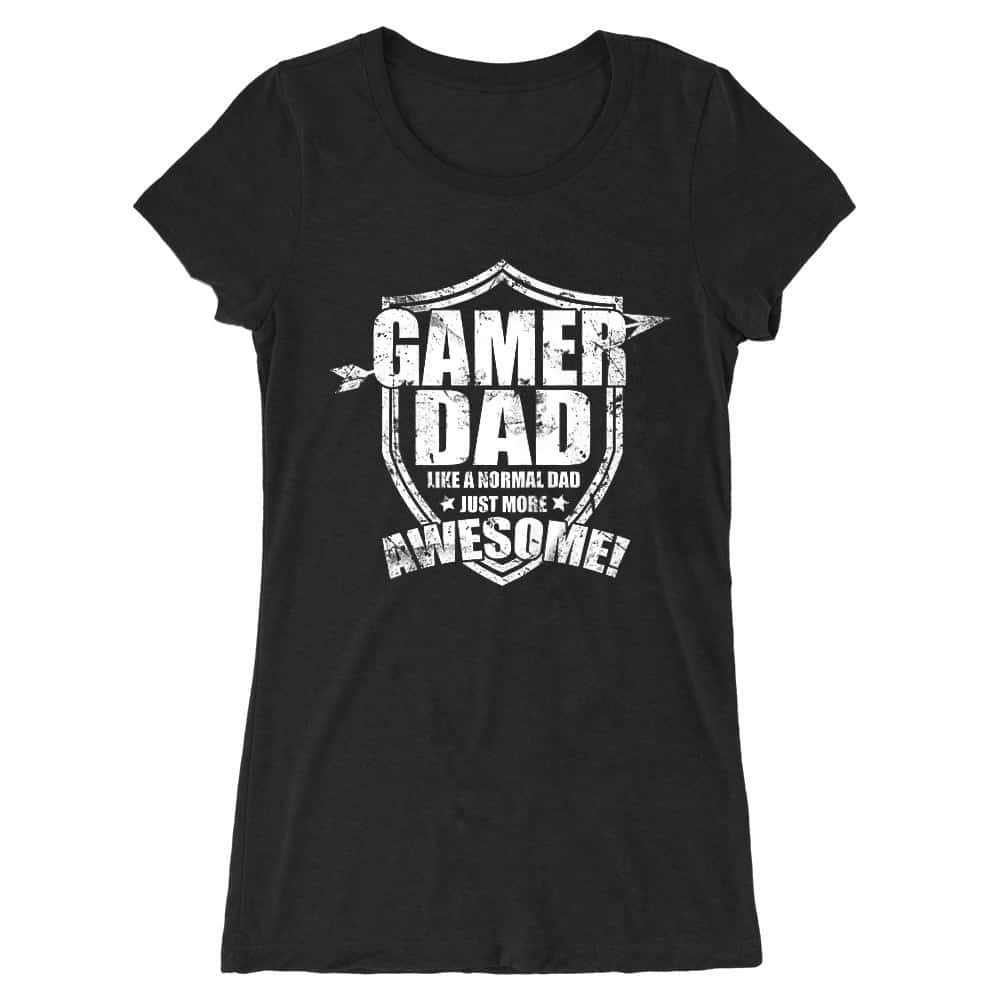 Awesome gamer dad Női Hosszított Póló