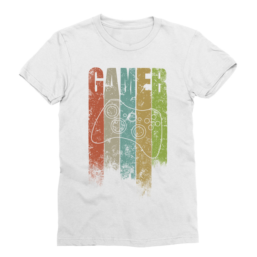 Gamer colors Férfi Testhezálló Póló