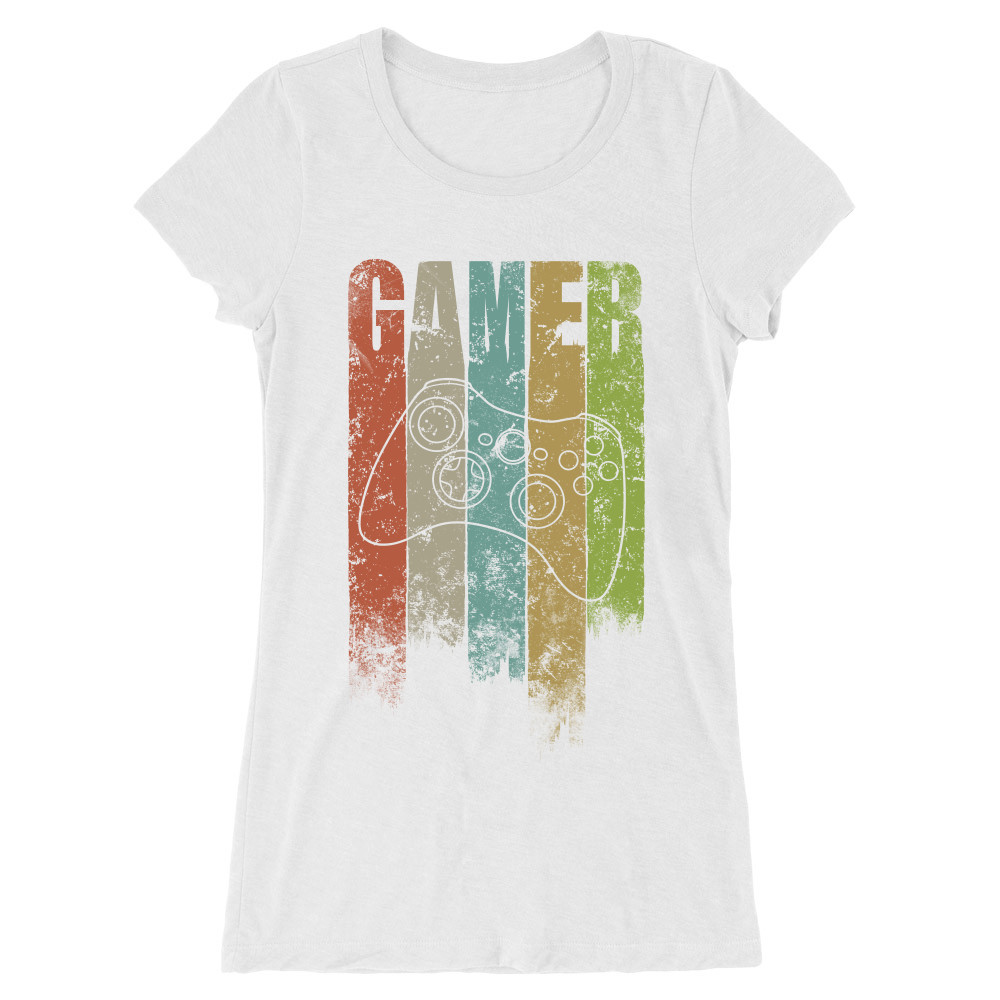 Gamer colors Női Hosszított Póló