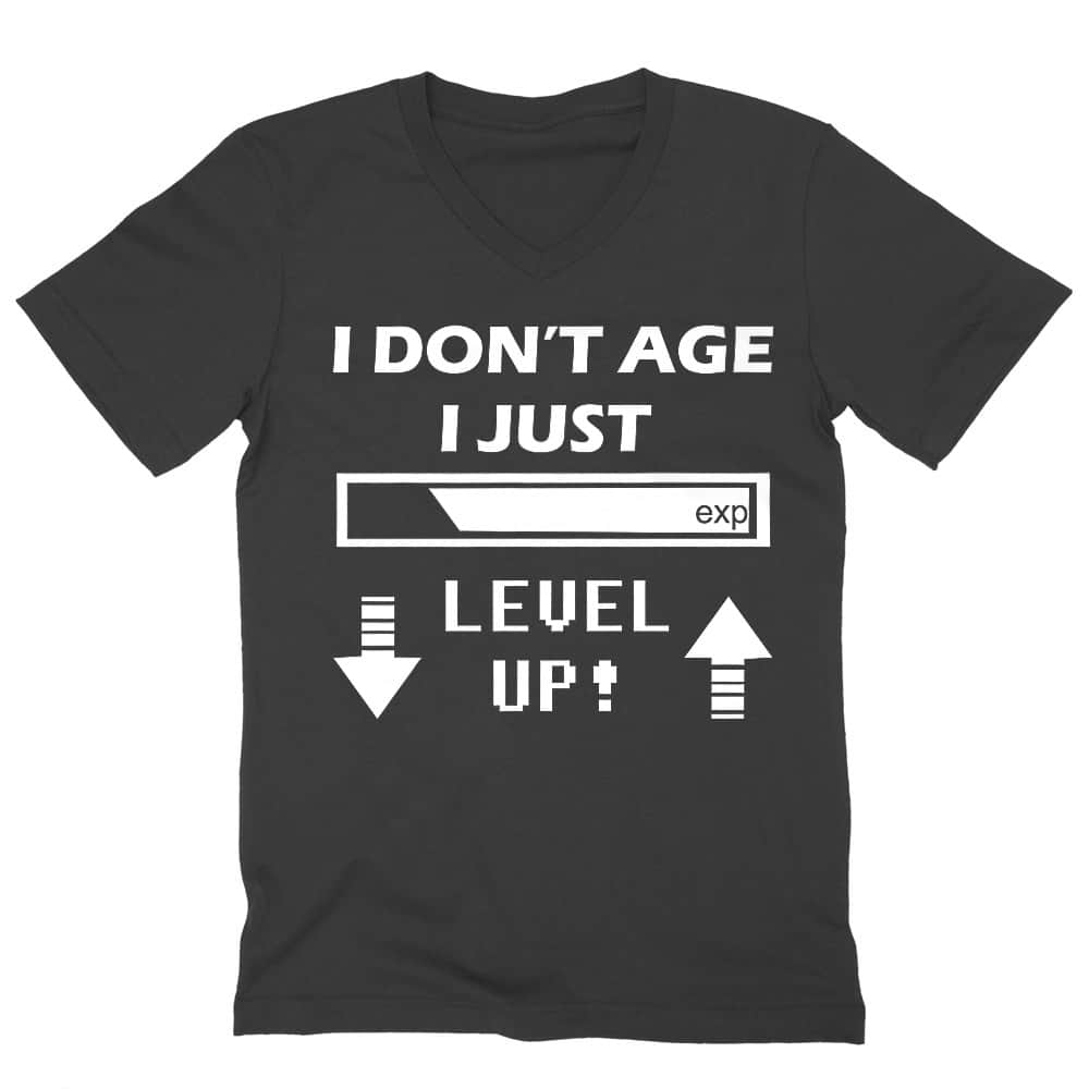 I just level up Férfi V-nyakú Póló