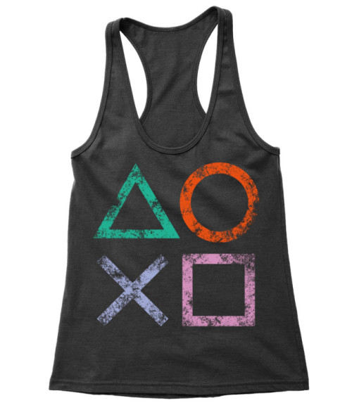 Playstation symbols Póló - Ha Gamer rajongó ezeket a pólókat tuti imádni fogod!