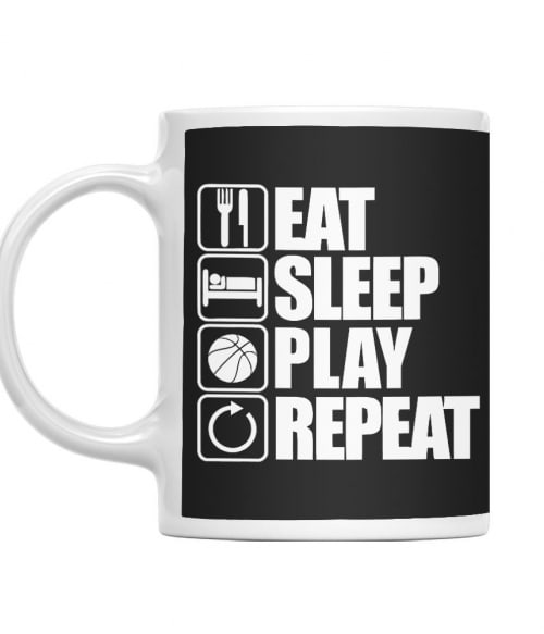 Eat, Sleep, Play, Repeat Labdajáték Bögre - Sport