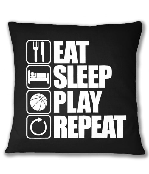 Eat, Sleep, Play, Repeat Kosaras Párnahuzat - Sport
