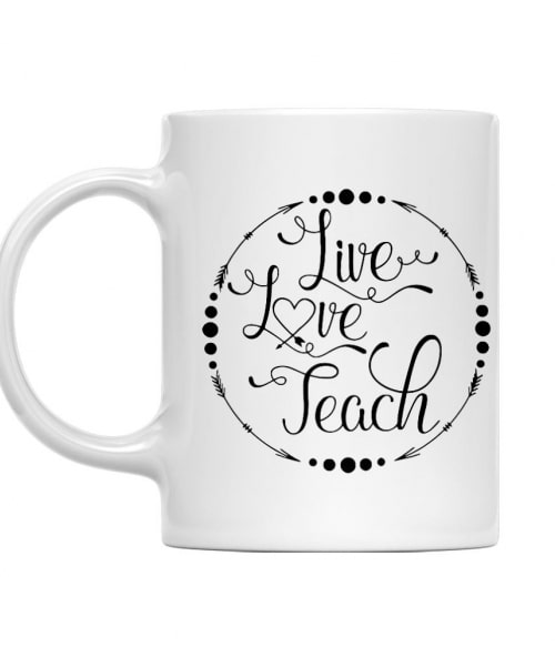 Live Love Teach Oktatás Bögre - Tanár