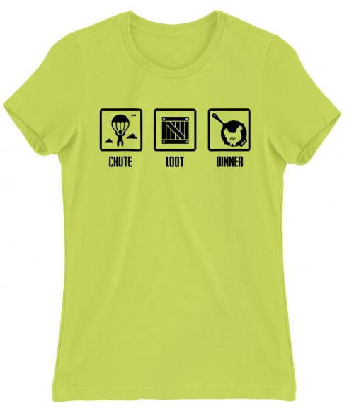 Chute Loot Dinner Póló - Ha Playerunknowns Battlegrounds rajongó ezeket a pólókat tuti imádni fogod!