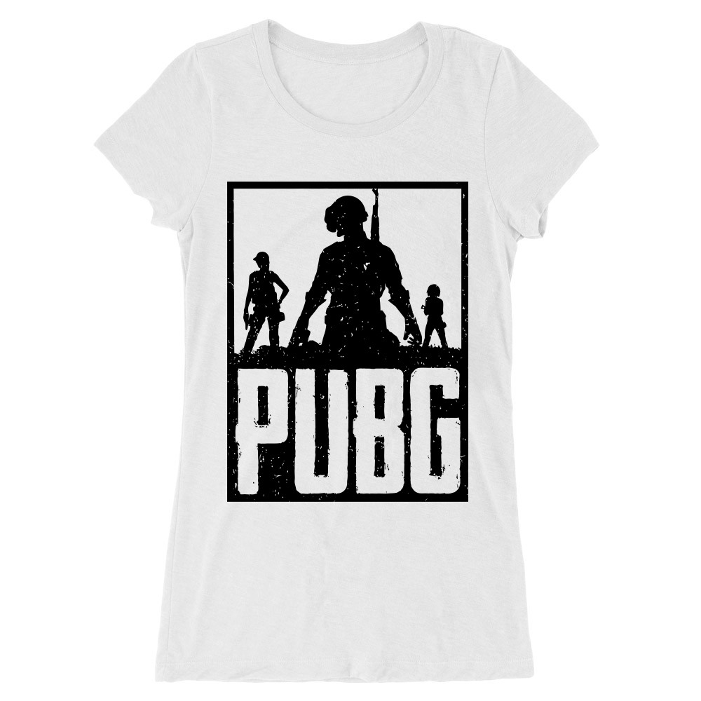 PUBG war Női Hosszított Póló