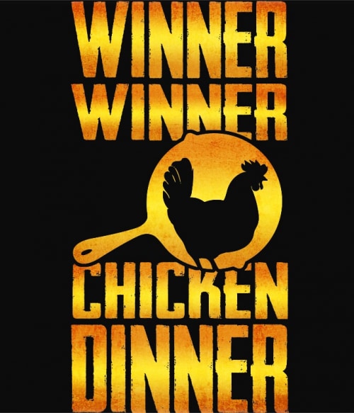 Winner winner chicken dinner Gaming Pólók, Pulóverek, Bögrék - PUBG