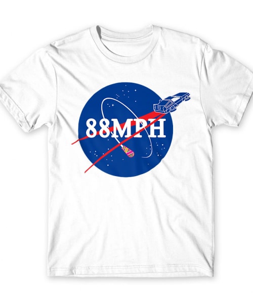 88 MPH Nasa Logo Vissza a jövőbe Póló - Vissza a jövőbe