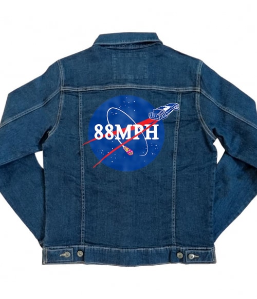 88 MPH Nasa Logo Scifi Kabát - Vissza a jövőbe