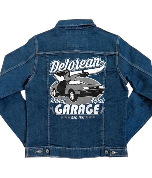 Delorean Garage Scifi Kabát - Vissza a jövőbe