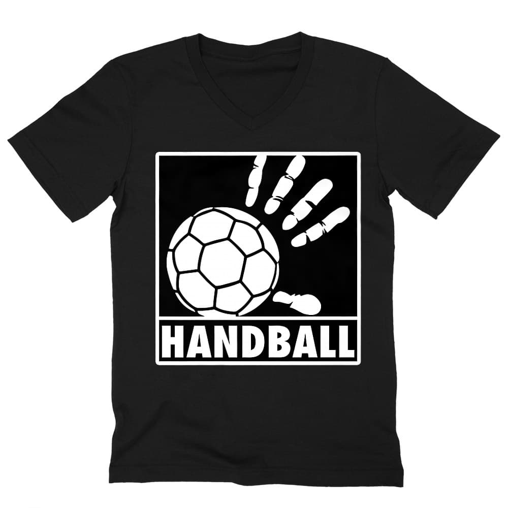 Handball Hand Férfi V-nyakú Póló
