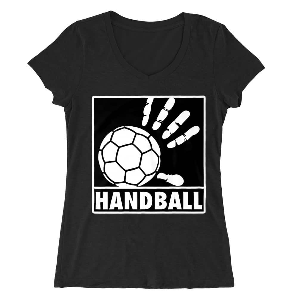 Handball Hand Női V-nyakú Póló