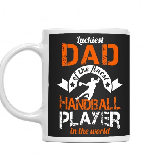 Luckiest Handball Dad Kézilabdás Bögre - Sport