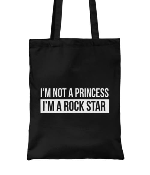 I'm not a princess, I'm a rockstar Rocker Táska - Zene