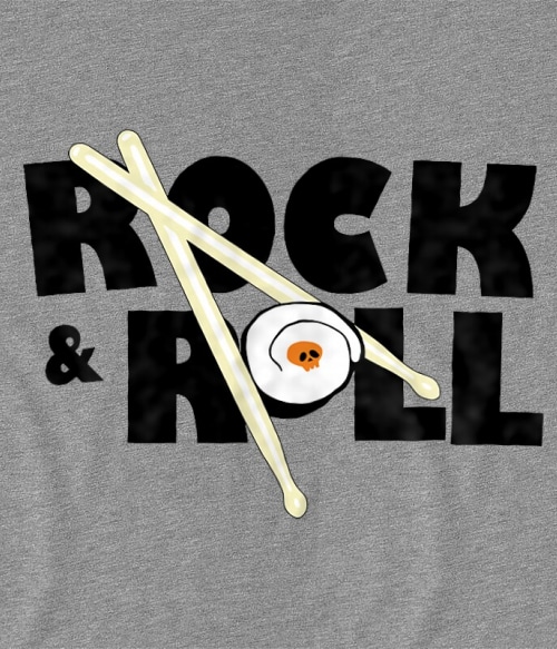 Rock and rolls sushi Rocker Pólók, Pulóverek, Bögrék - Zene