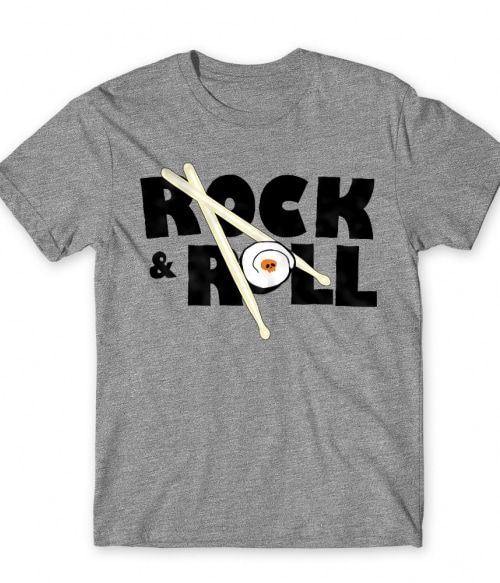 Rock and rolls sushi Rocker Póló - Zene