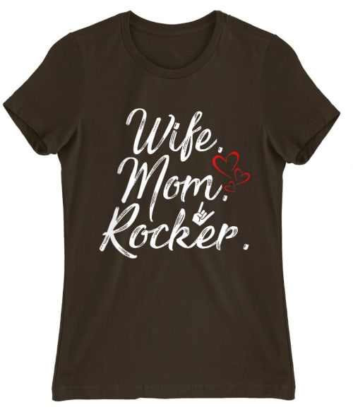 Wife mom rocker Póló - Ha Rocker rajongó ezeket a pólókat tuti imádni fogod!
