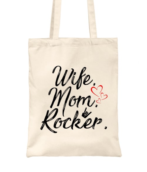 Wife mom rocker Rocker Táska - Zene