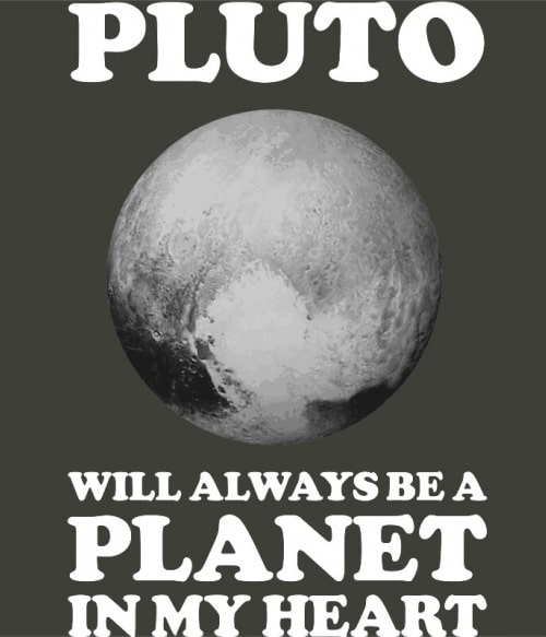 Pluto planet in my heart Tudomány Pólók, Pulóverek, Bögrék - Tudomány
