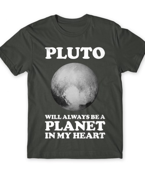 Pluto planet in my heart Tudomány Póló - Tudomány