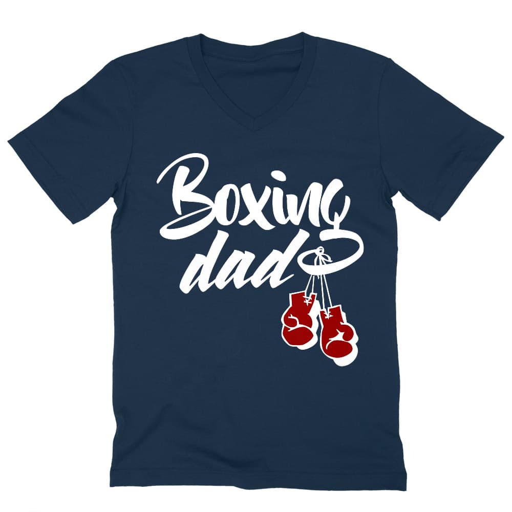 Boxing Dad Férfi V-nyakú Póló