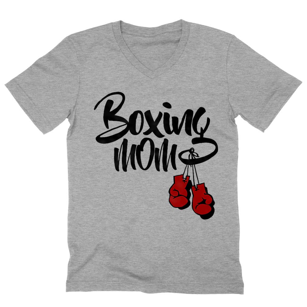 Boxing Mom Férfi V-nyakú Póló