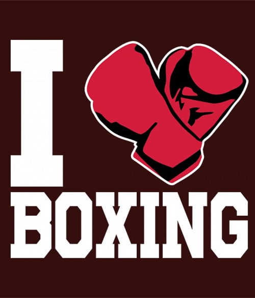 I Love Boxing Küzdősport Pólók, Pulóverek, Bögrék - Sport