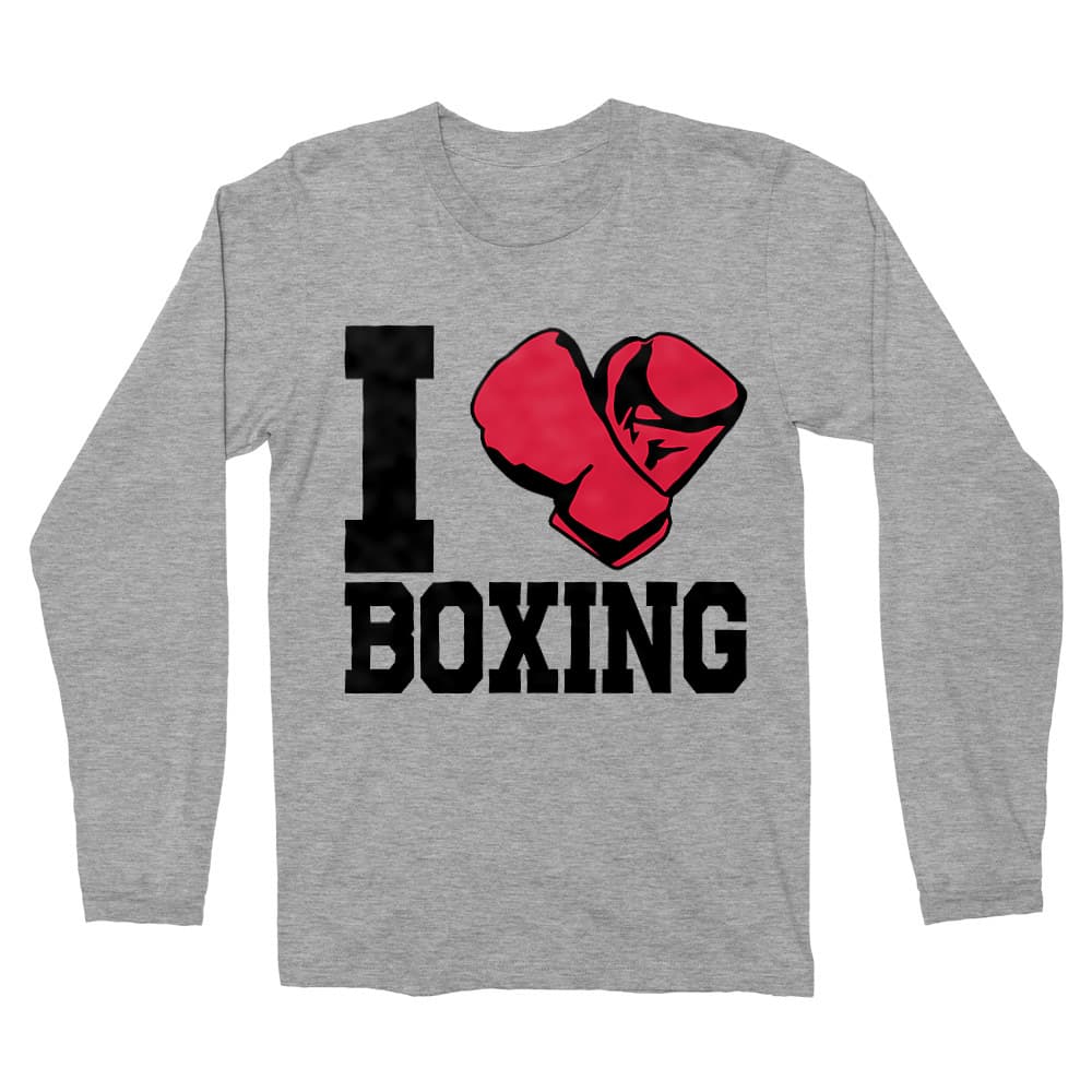 I Love Boxing Férfi Hosszúujjú Póló