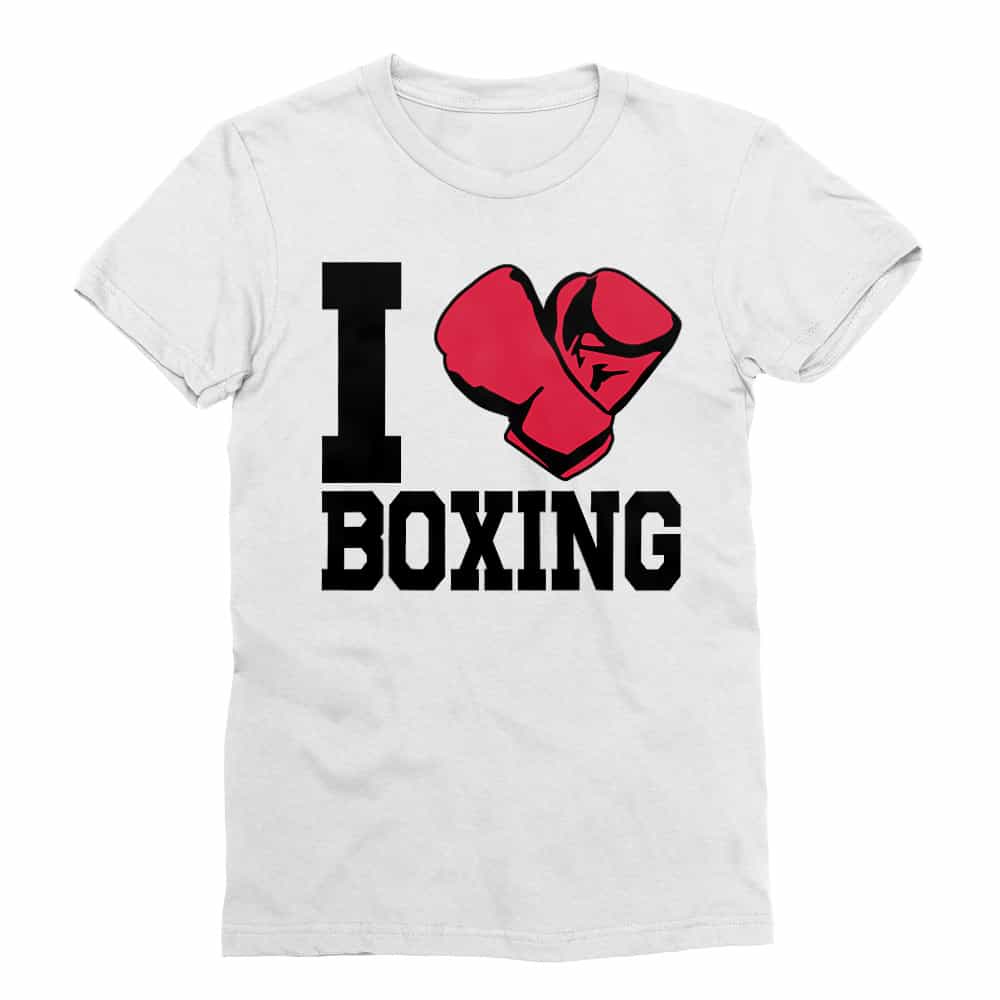 I Love Boxing Férfi Testhezálló Póló