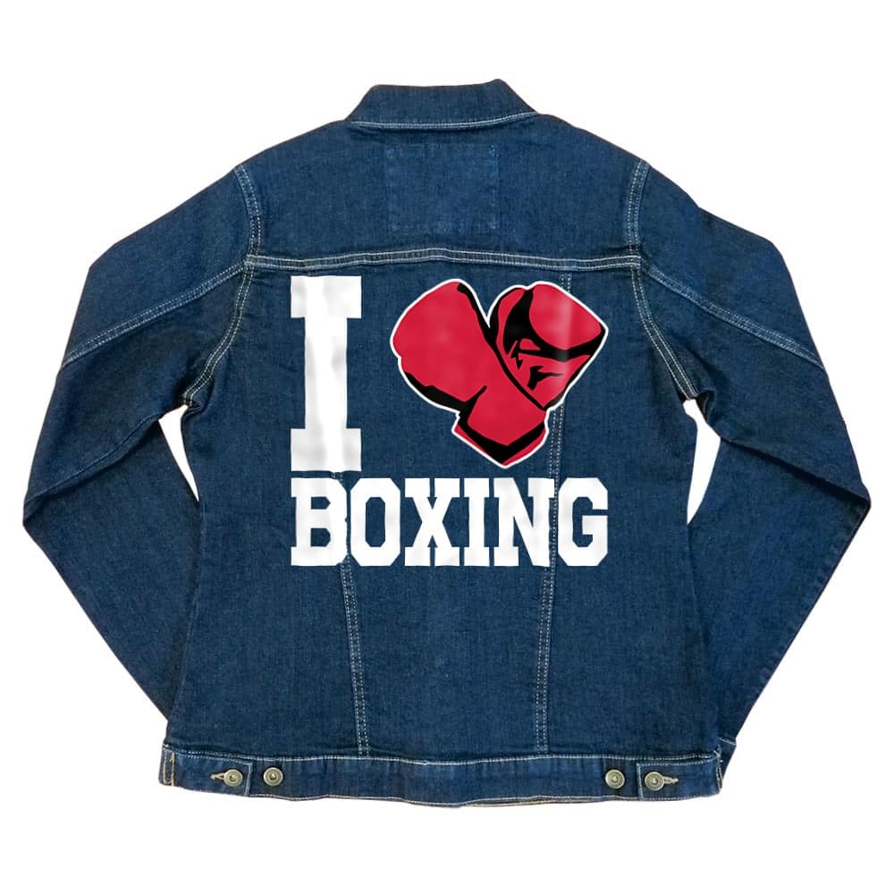 I Love Boxing Női Farmerkabát