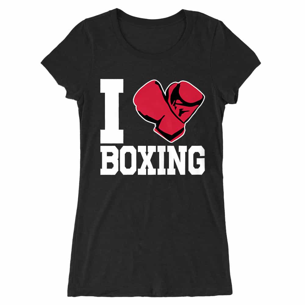 I Love Boxing Női Hosszított Póló