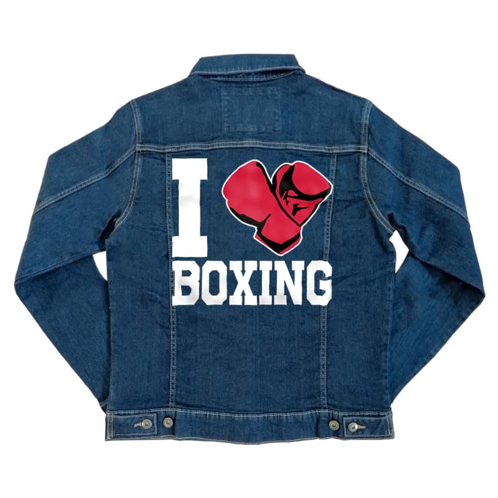 I Love Boxing Unisex Farmerkabát