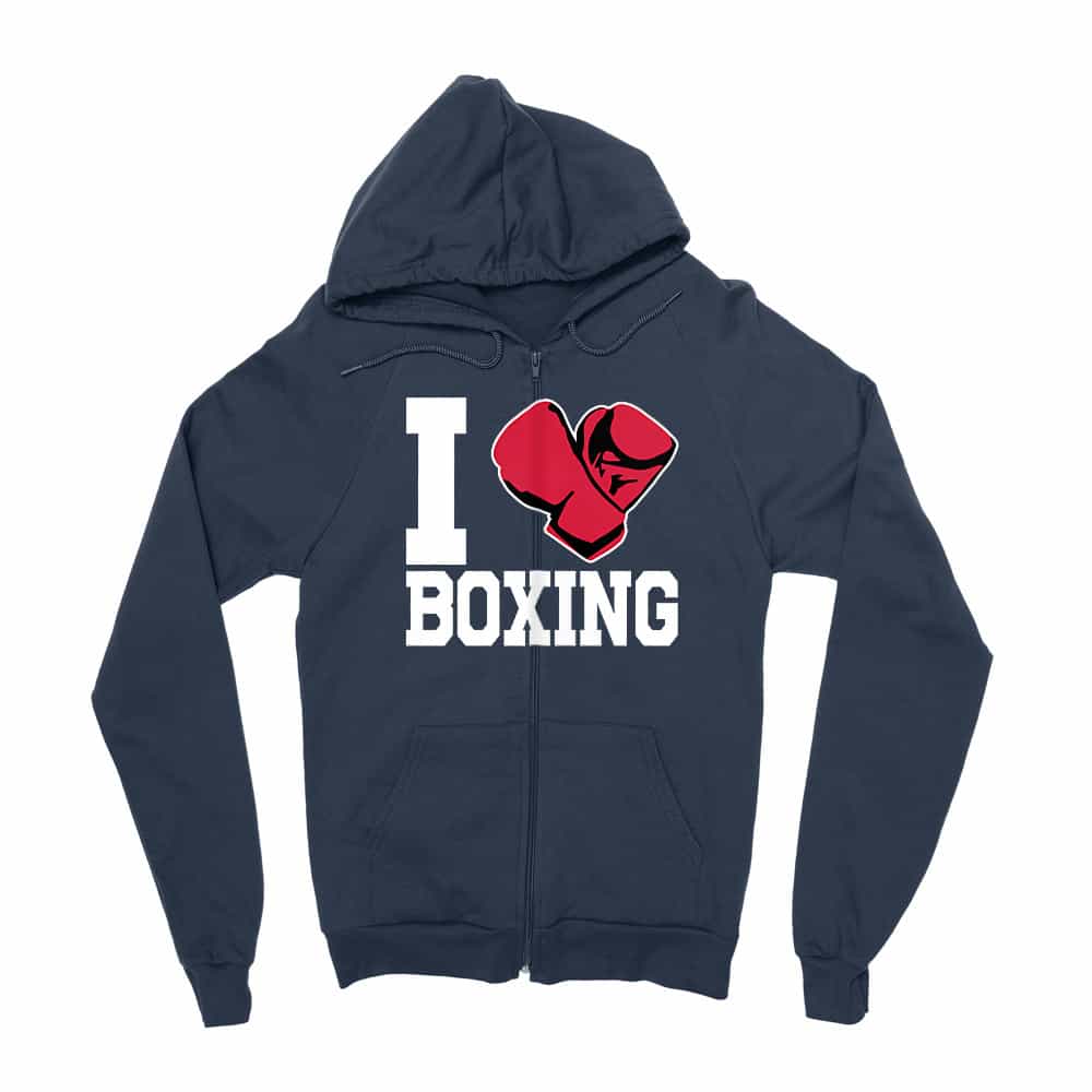 I Love Boxing Zipzáros Pulóver