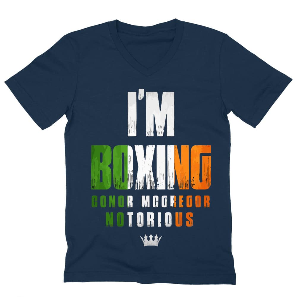 I'm Boxing Férfi V-nyakú Póló