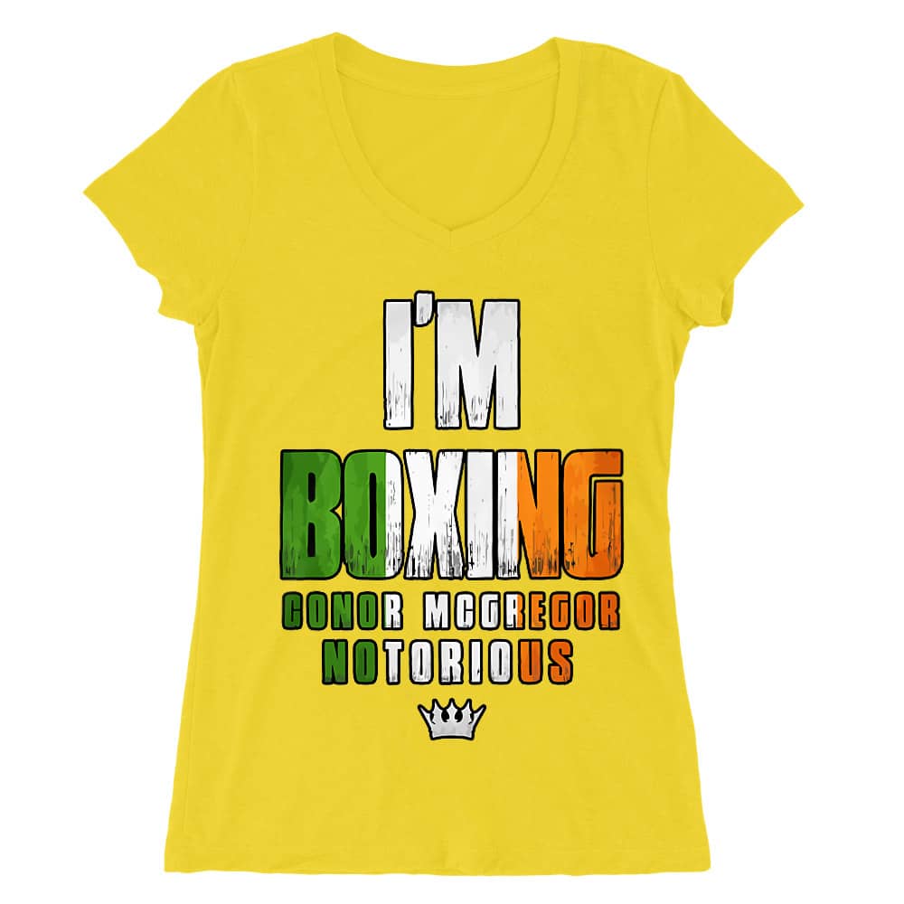 I'm Boxing Női V-nyakú Póló