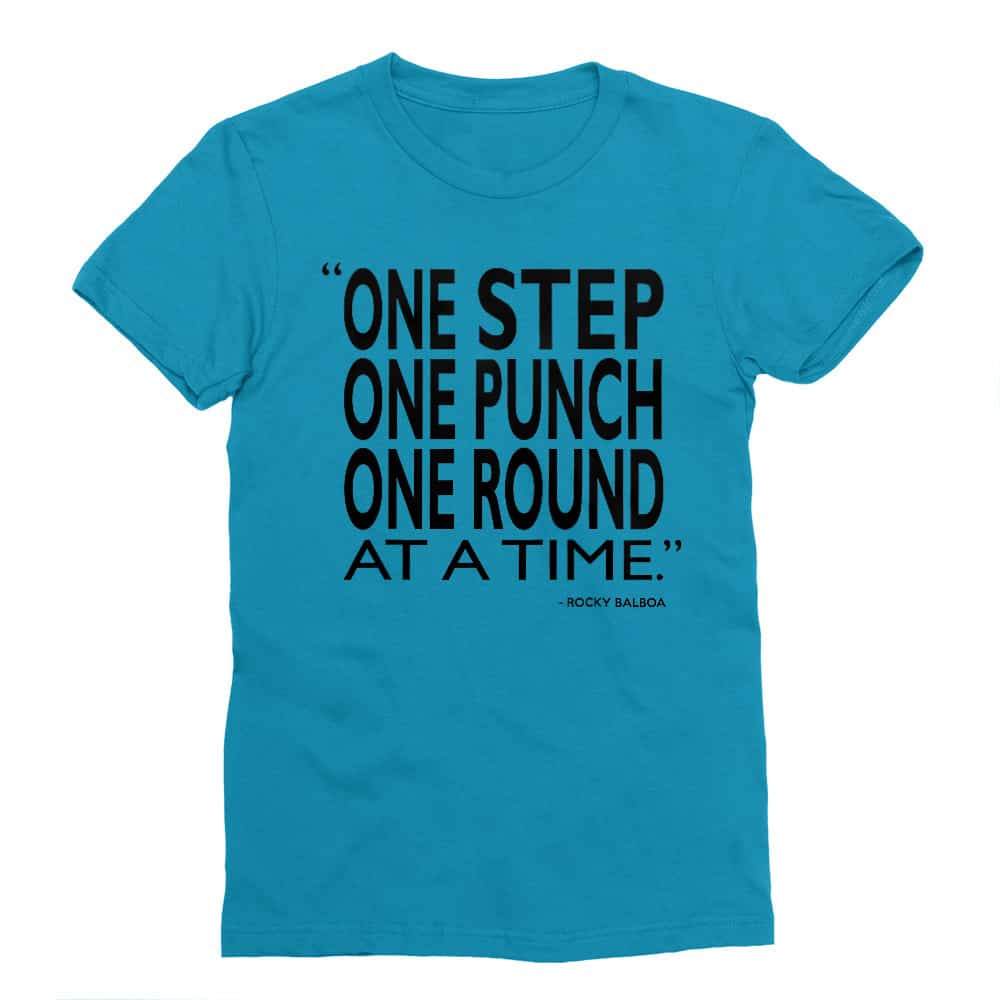 One Step, One Punch, One Round Férfi Testhezálló Póló