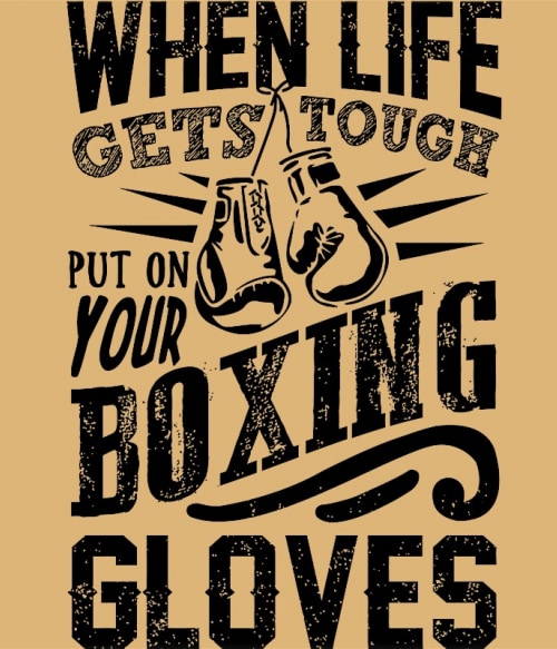 Put on your boxing gloves Küzdősport Pólók, Pulóverek, Bögrék - Sport