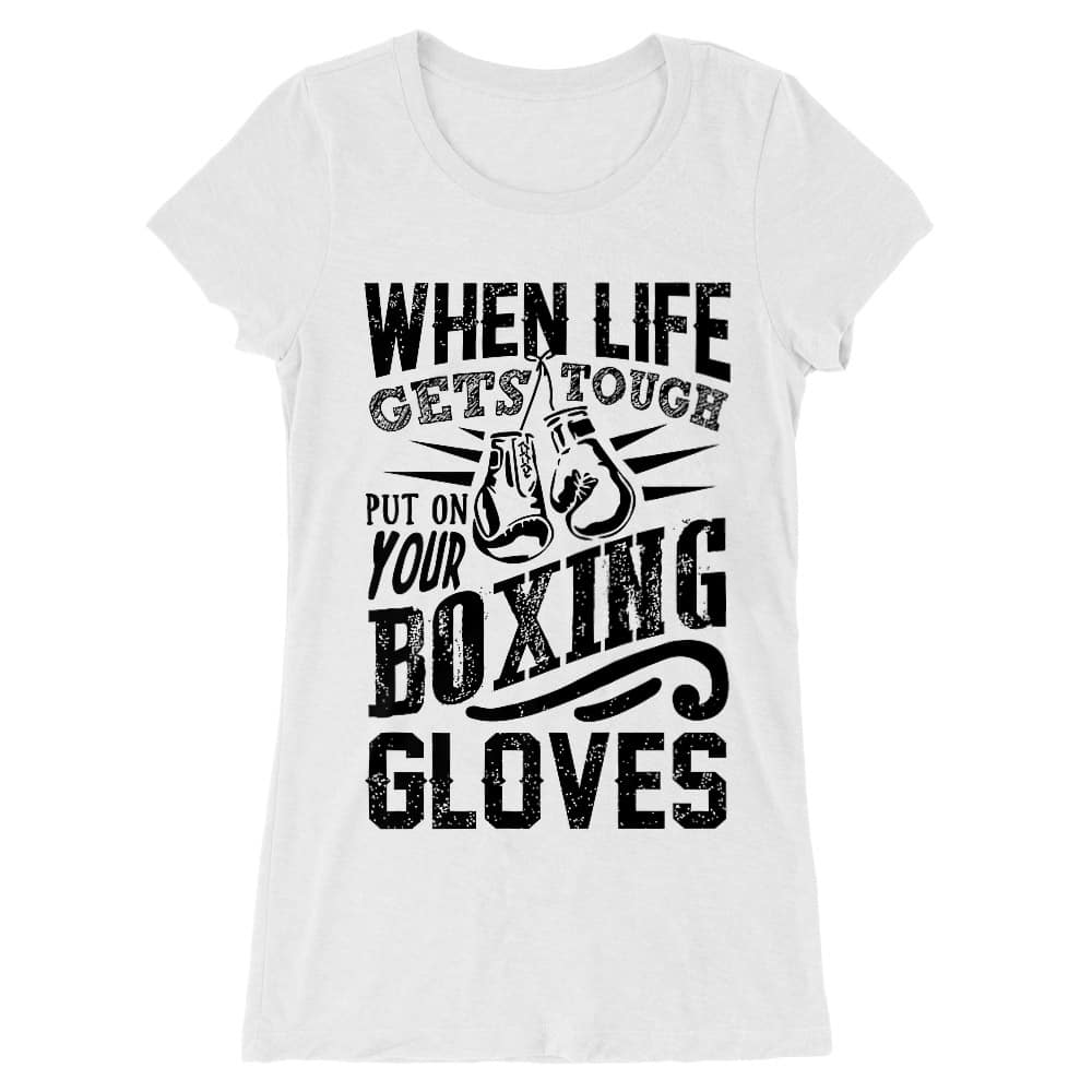 Put on your boxing gloves Női Hosszított Póló