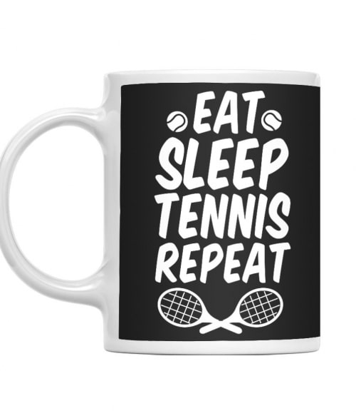 Eat sleep tennis Tenisz Bögre - Ütős