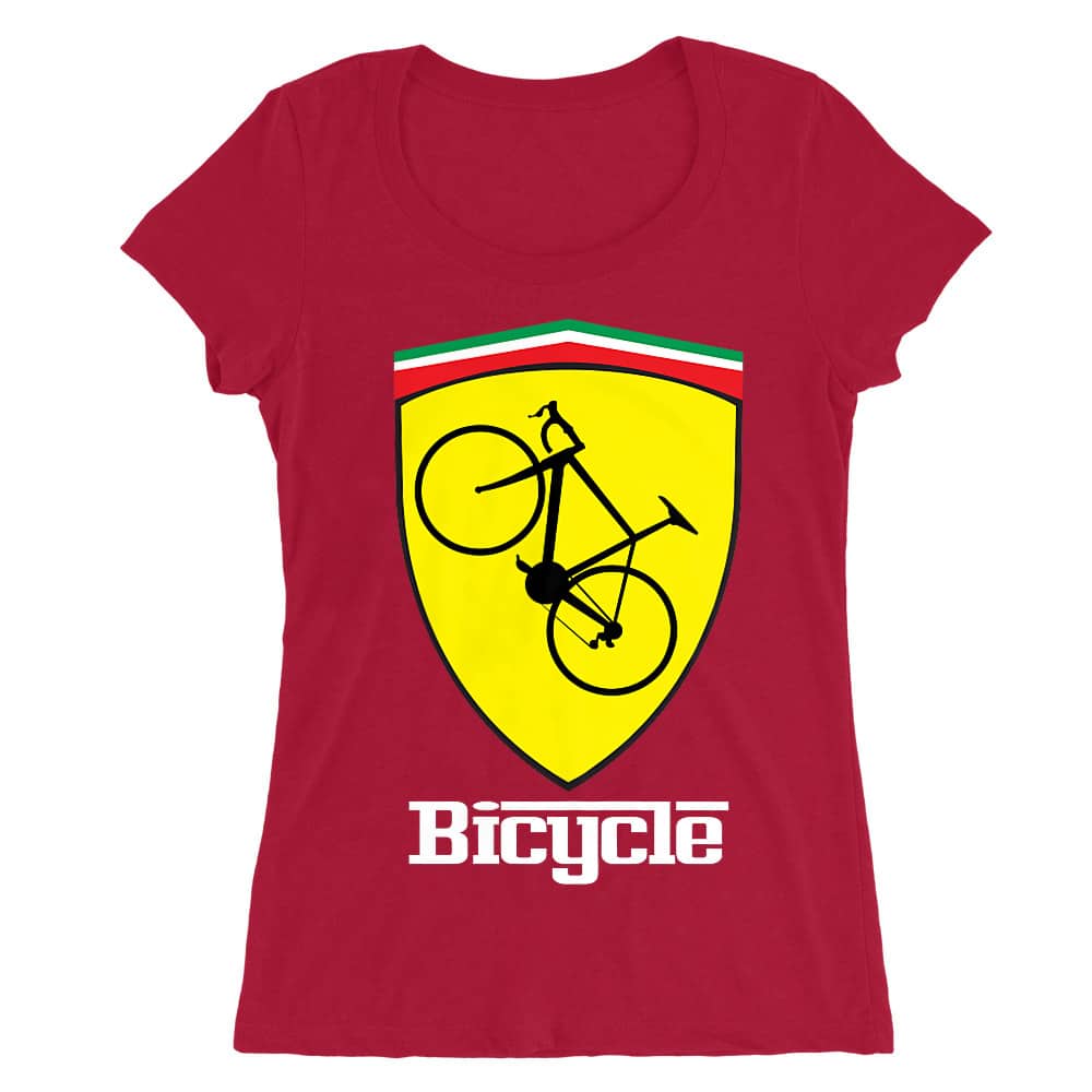 Bicycle Ferrari Női O-nyakú Póló