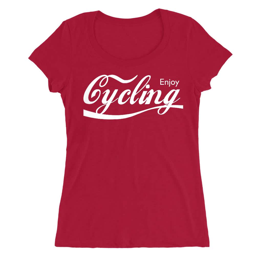 Enjoy Cycling Női O-nyakú Póló