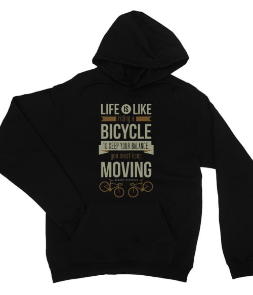 Life is Like Ride a Bicycle Biciklis Pulóver - Szabadidő