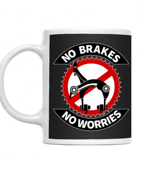 No Brakes No Worries Biciklis Bögre - Szabadidő