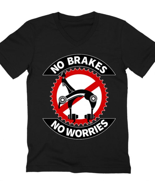 No Brakes No Worries Póló - Ha Bicycle rajongó ezeket a pólókat tuti imádni fogod!