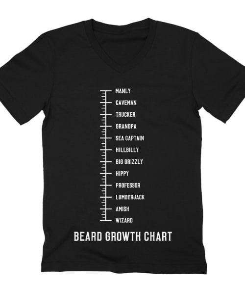 Beard Growth Chart Póló - Ha Beard rajongó ezeket a pólókat tuti imádni fogod!