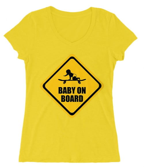 Baby on Board Póló - Ha Skateboard rajongó ezeket a pólókat tuti imádni fogod!