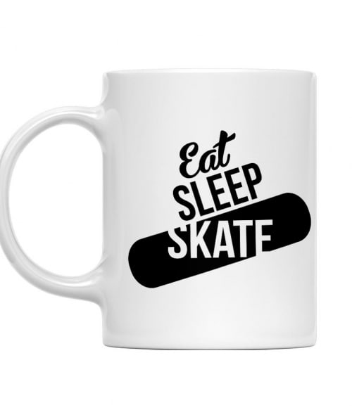 Eat Sleep Skate Gördeszkás Bögre - Szabadidő
