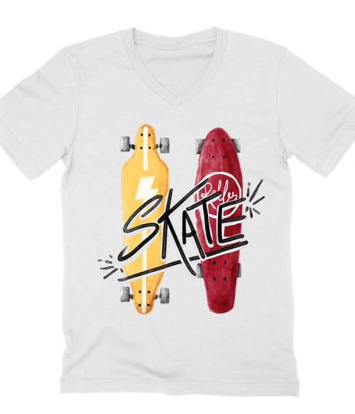 Watercolour Skate Póló - Ha Skateboard rajongó ezeket a pólókat tuti imádni fogod!