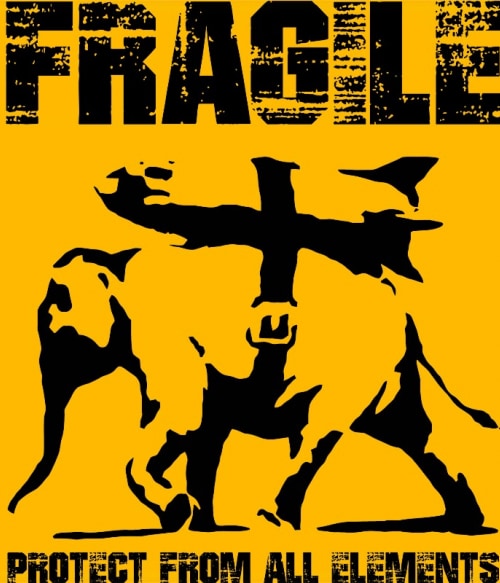 Banksy Fragile Graffiti Pólók, Pulóverek, Bögrék - Művészet