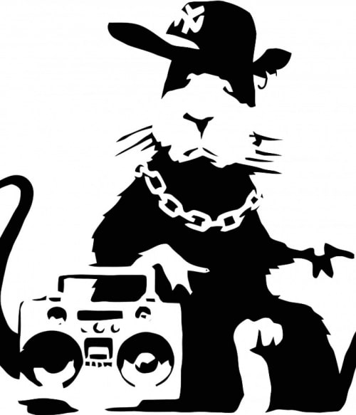 Gangsta rat Graffiti Pólók, Pulóverek, Bögrék - Művészet